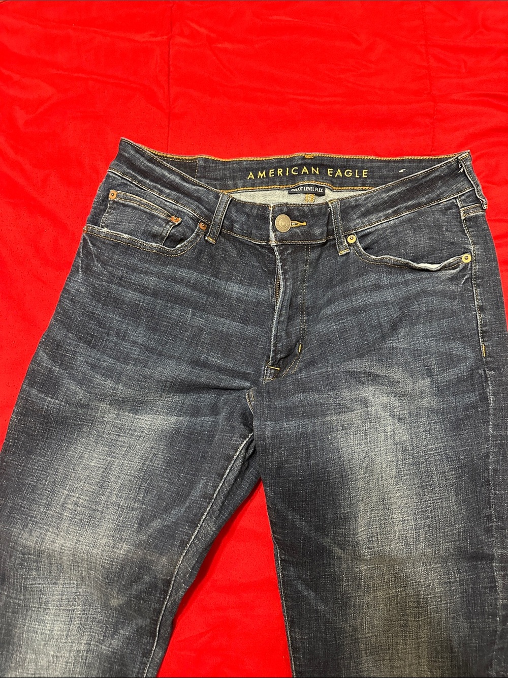 American Eagle Outfitters Dark Blue Slim Straight Jeans